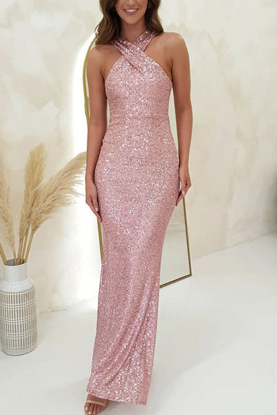 Sparkle Halo Sequin Gown