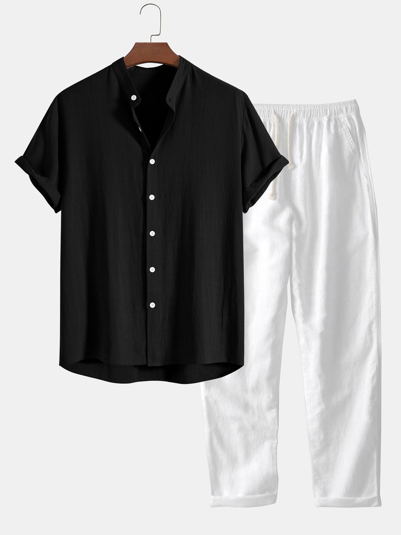 Leo | Casual Set with Linen Pants