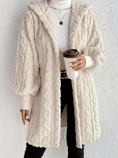 Cozy Hooded Knit Cardigan