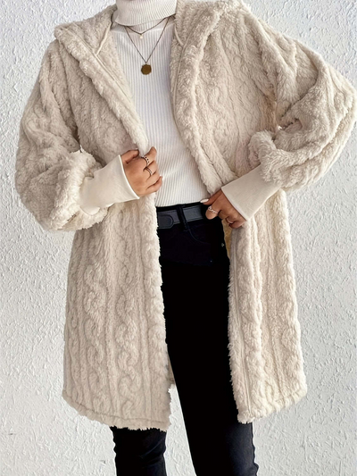 Cozy Hooded Knit Cardigan