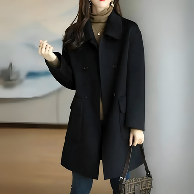 Harlow Double-Breasted Wool Coat