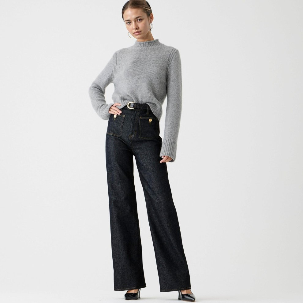 Elevated Wide-Leg Jeans