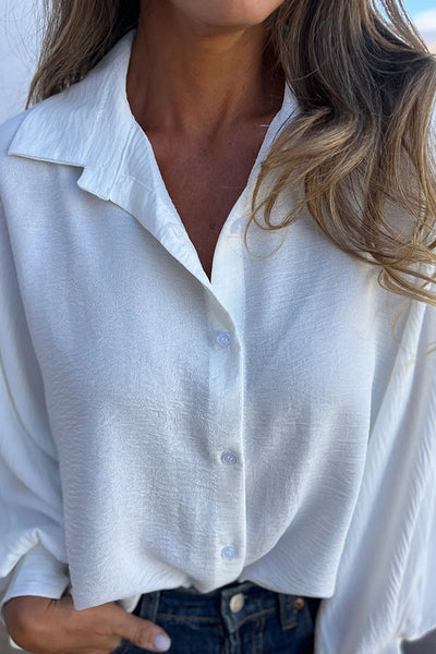 Relaxed Button-Up Blouse