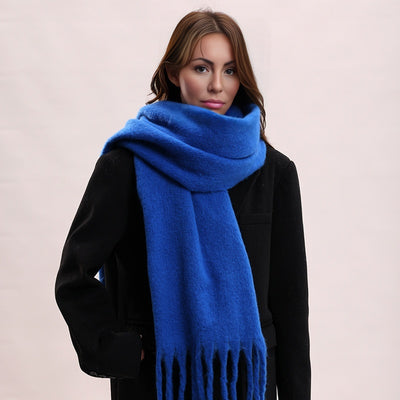 Cloud-Soft Fringed Scarf