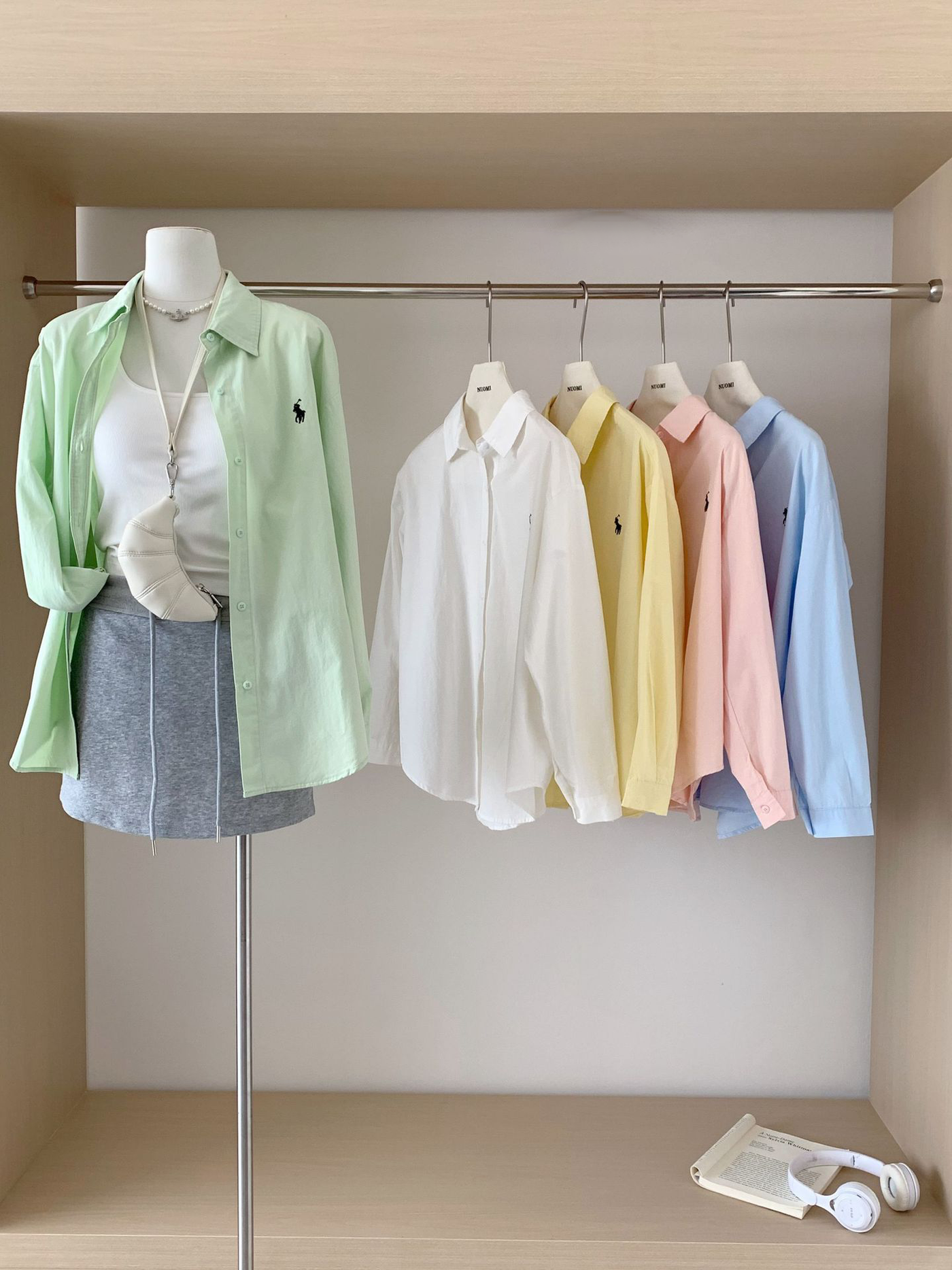 Timeless Pastel Button-Up Shirt