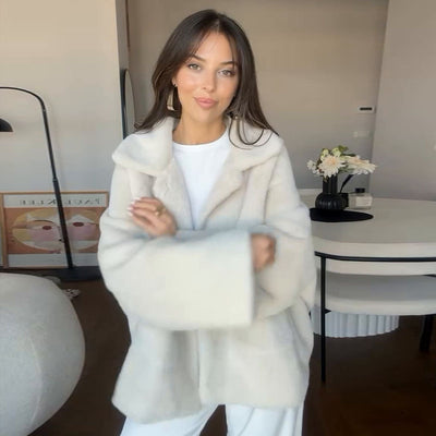 Luxe Plush Lapel Coat