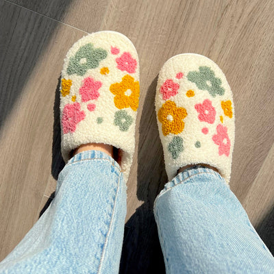 Livia Flower Slippers - Buy 1 Get 1 Free