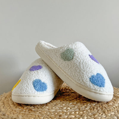 Zia Colorful Heart Slippers - Buy 1 Get 1 Free