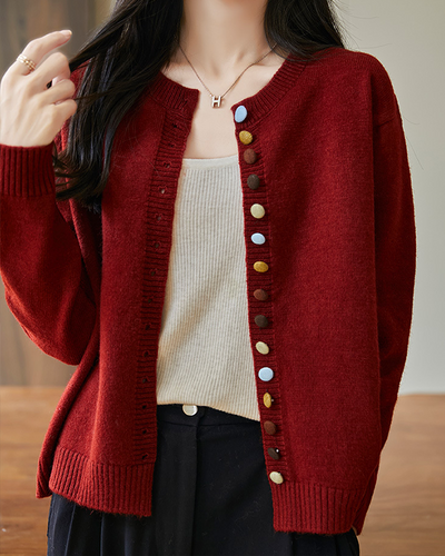 Chroma Button Cardigan