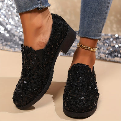 Sequin Charm Loafers