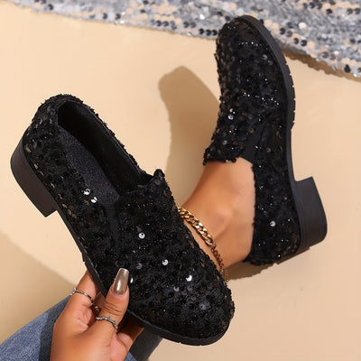 Sequin Charm Loafers