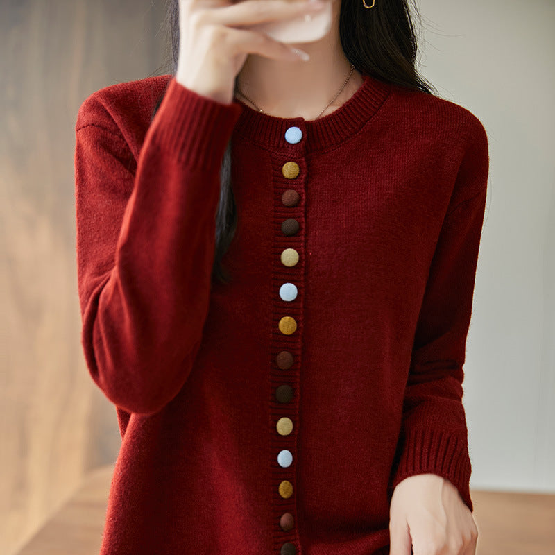 Chroma Button Cardigan