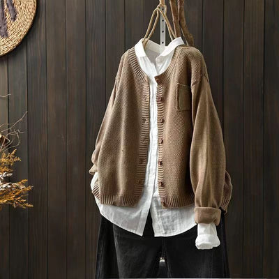 Rustic Charm Knit Cardigan