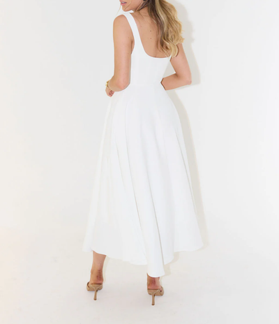 Helnen High Waist Midi Dress