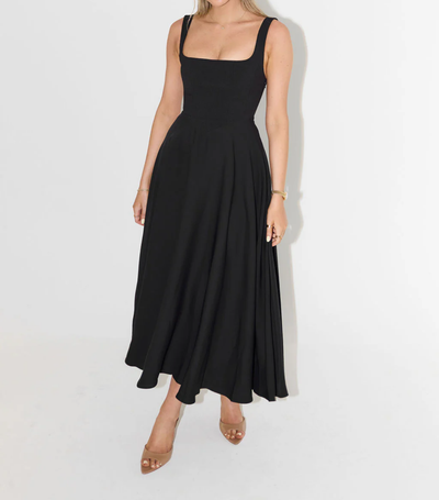 Helnen High Waist Midi Dress