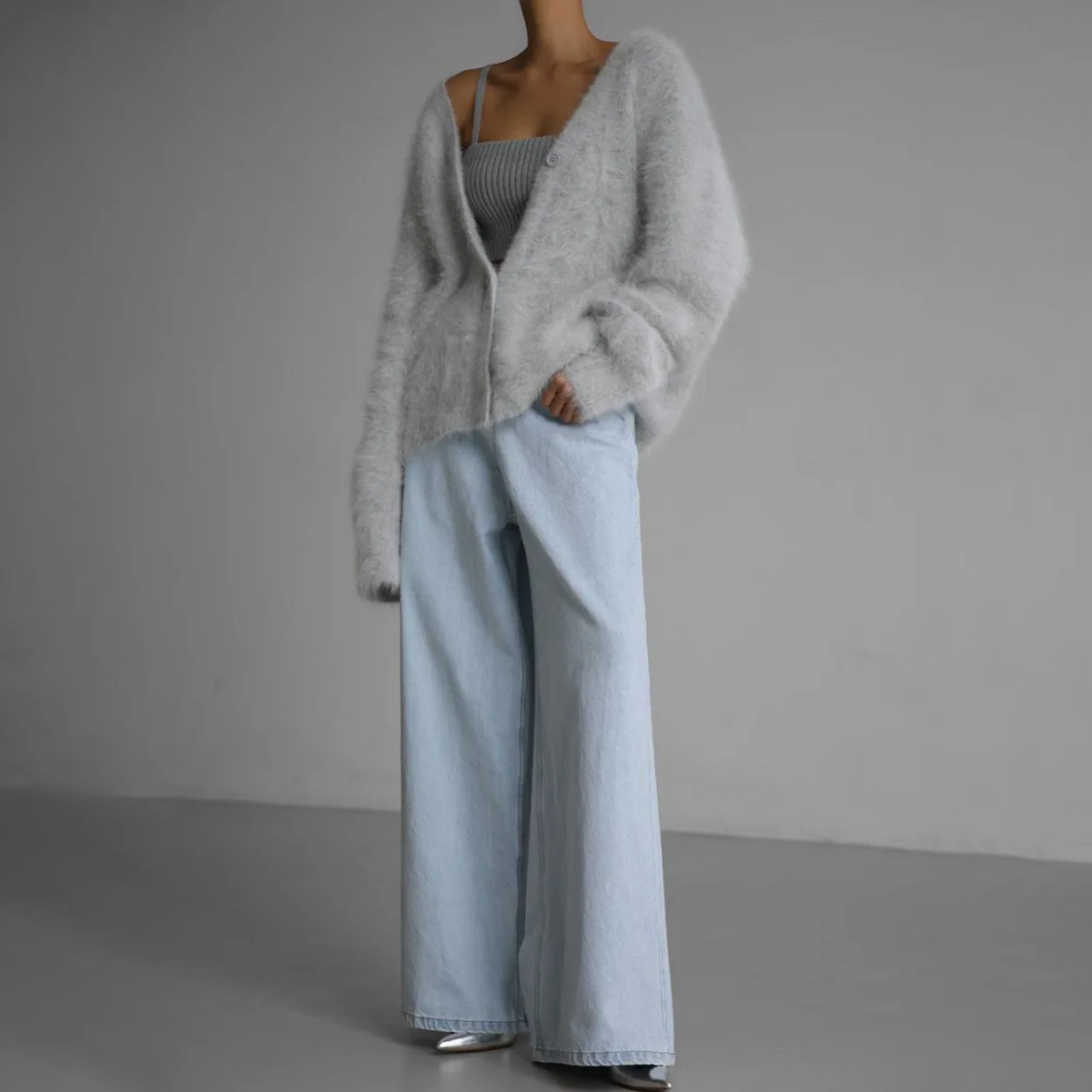 Wool Knitted Sweater Cardigan