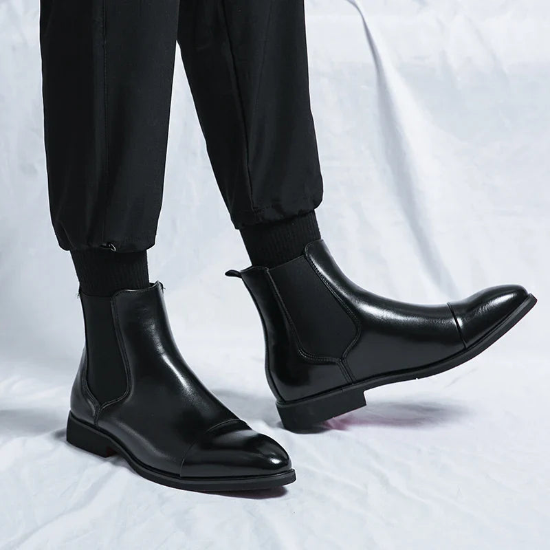 Lorenzo Genuine Leather Chelsea Boots