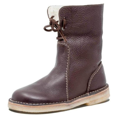 Waterproof boots with wool lining