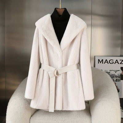 The Faux Fur Belted Coat