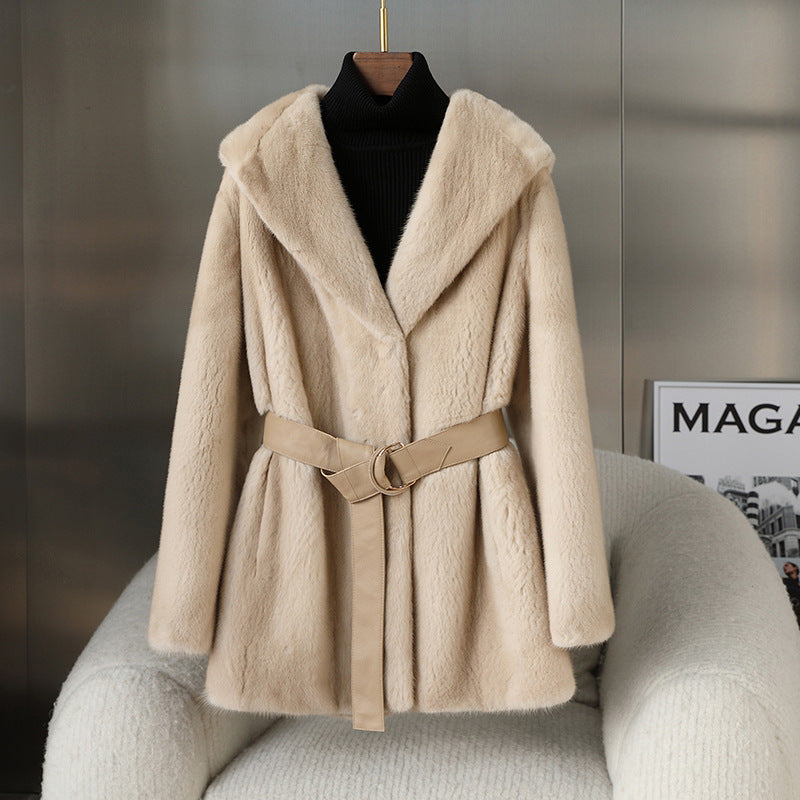 The Faux Fur Belted Coat