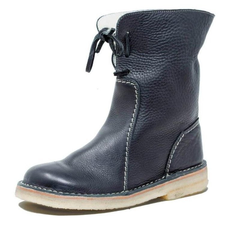 Waterproof boots with wool lining