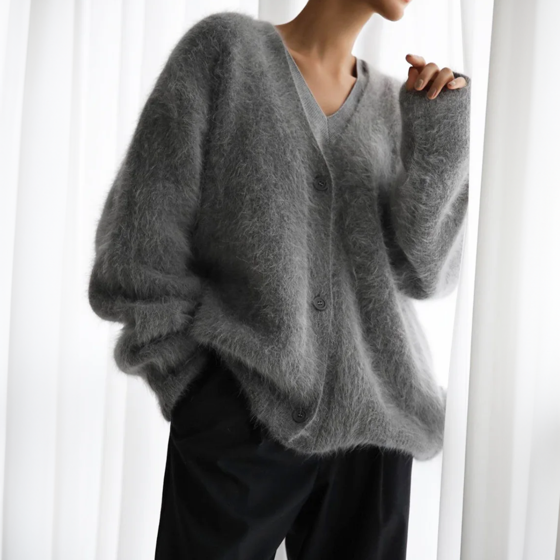 Wool Knitted Sweater Cardigan