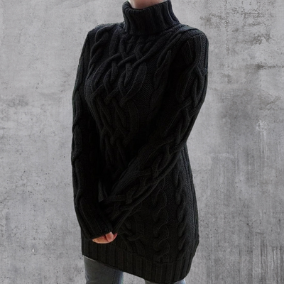 Lara™ - Elegant and warm long turtleneck sweater