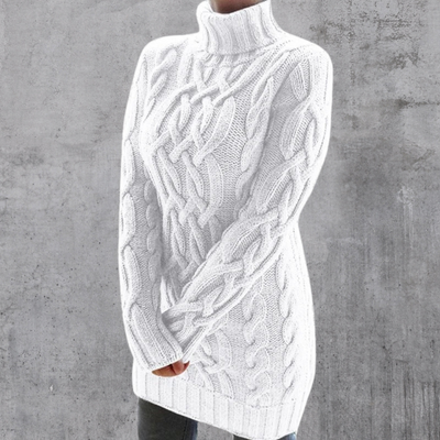 Lara™ - Elegant and warm long turtleneck sweater