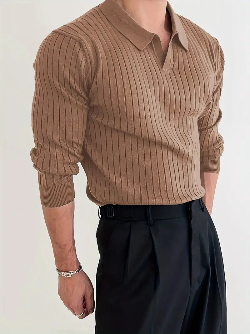 Muscle Fit Knit Sweater