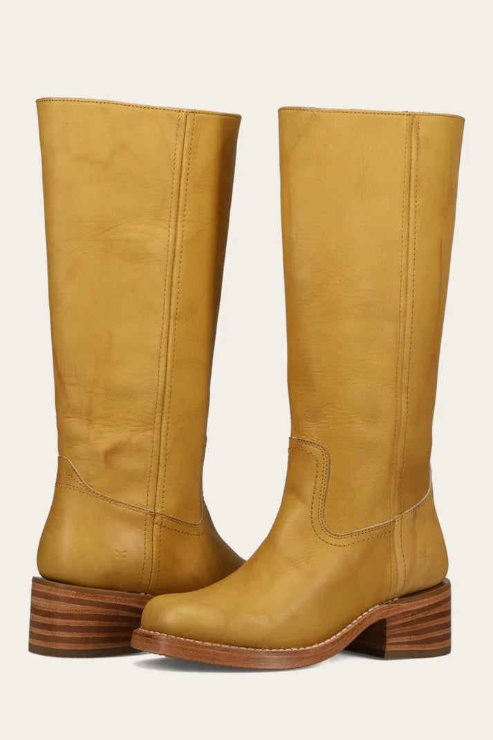 mid-calf leather boots