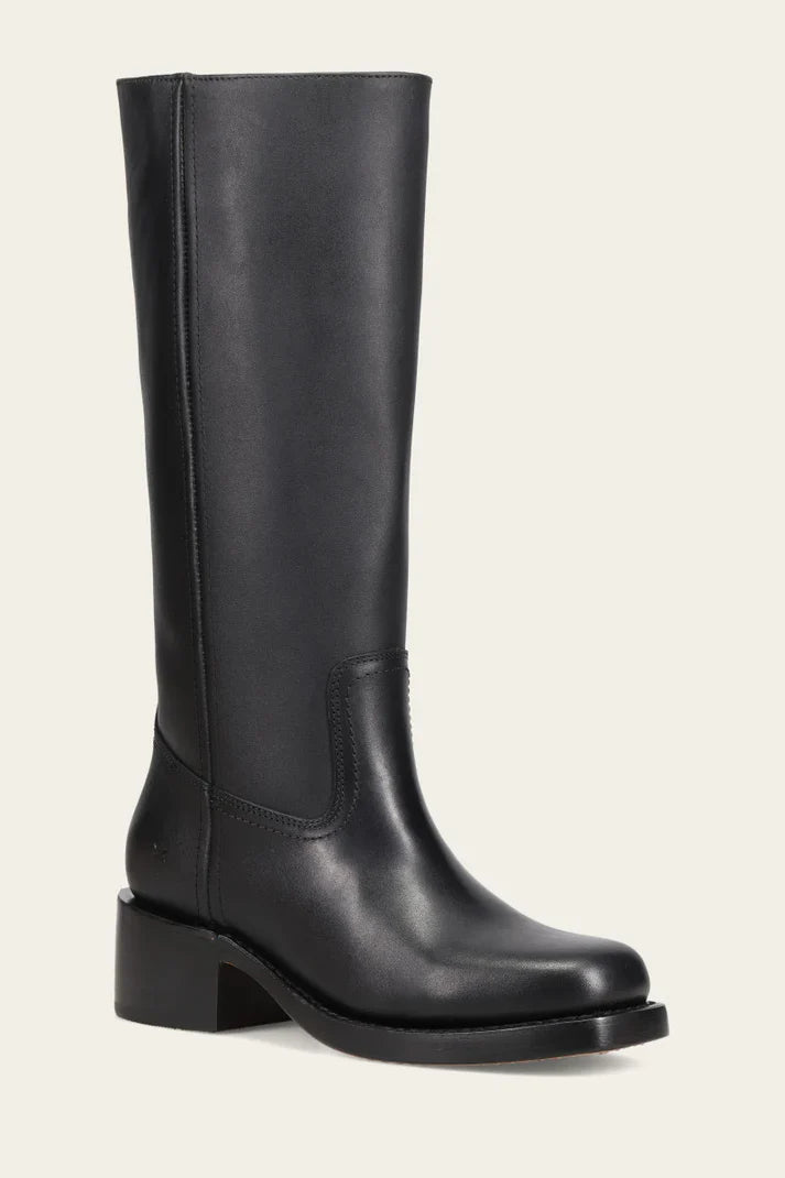 mid-calf leather boots