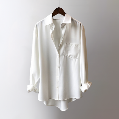 REVÊRIE LOTUS™ SATIN BLOUSE