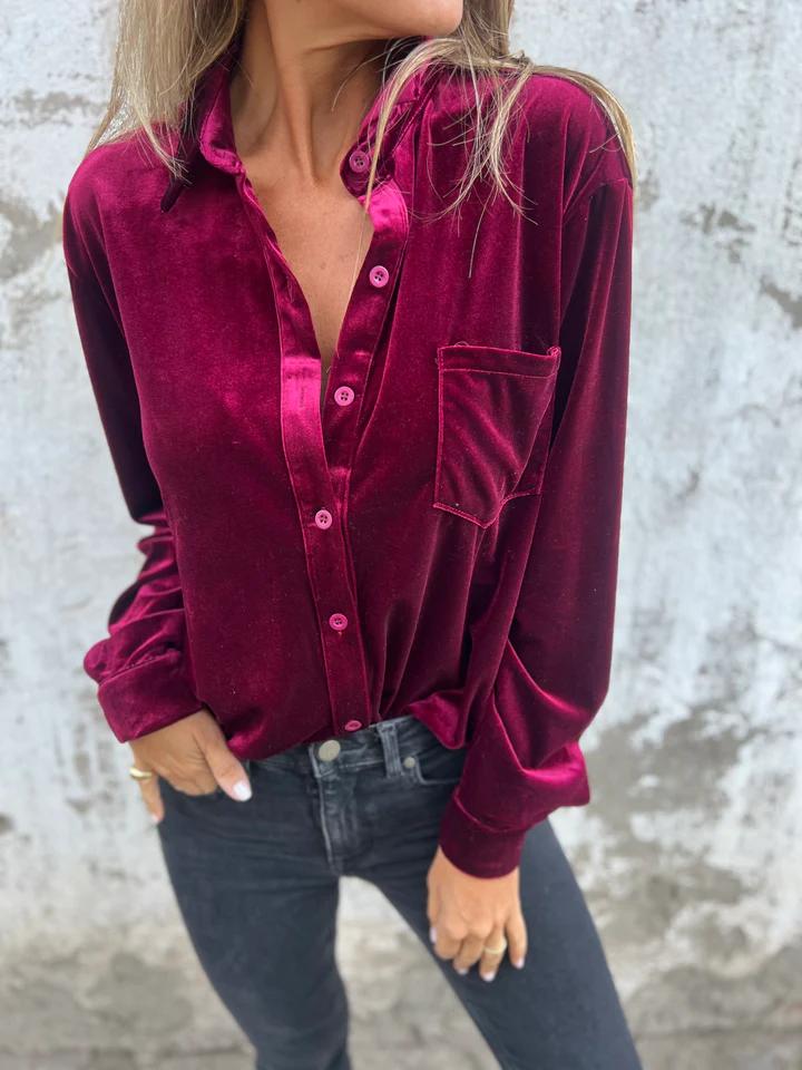 Karla™ - Luxurious velvet shirt