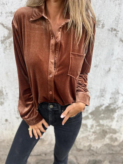 Karla™ - Luxurious velvet shirt