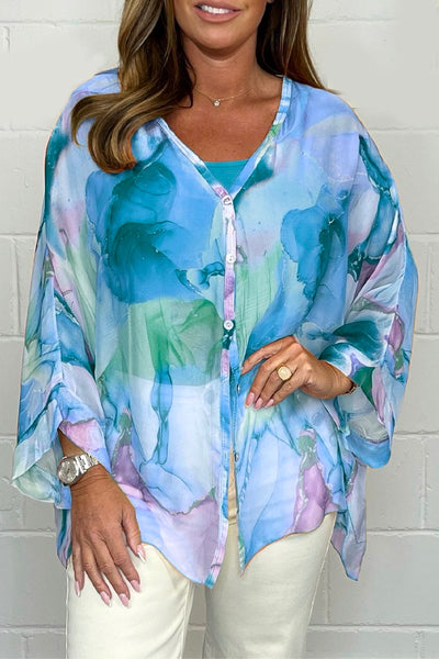 Printed Chiffon Shirt