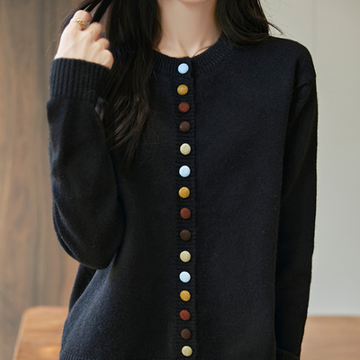 Chroma Button Cardigan