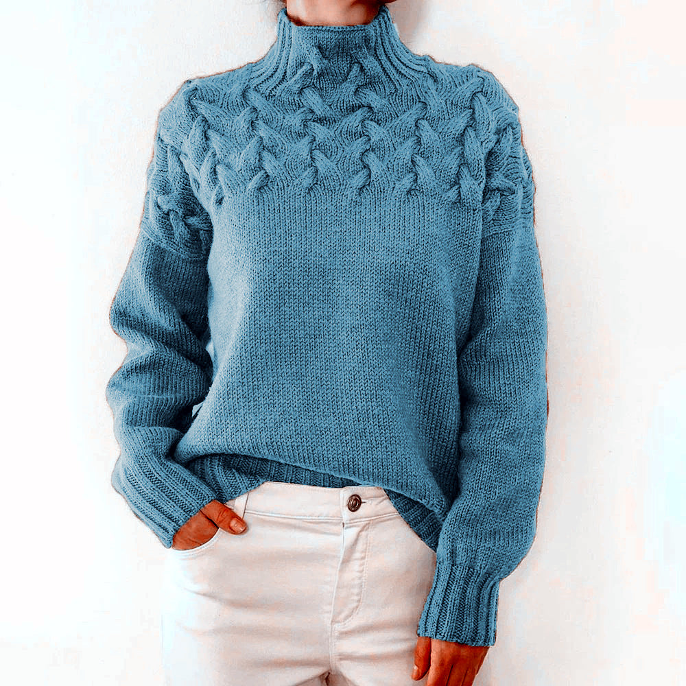 Sara - Knitted roll neck sweater