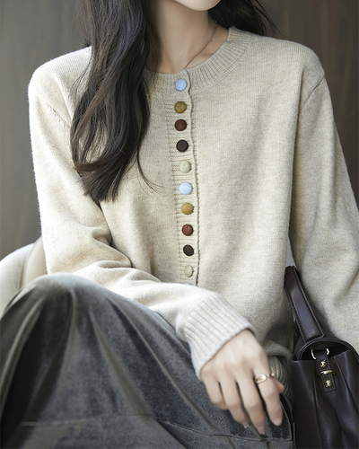 Chroma Button Cardigan