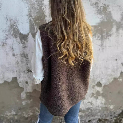 Button Cardigan With Warm Wool