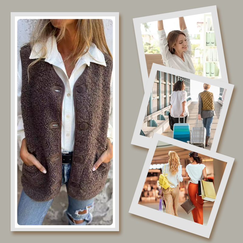 Button Cardigan With Warm Wool