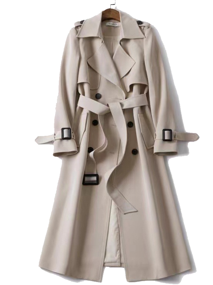 Coat with double buttons