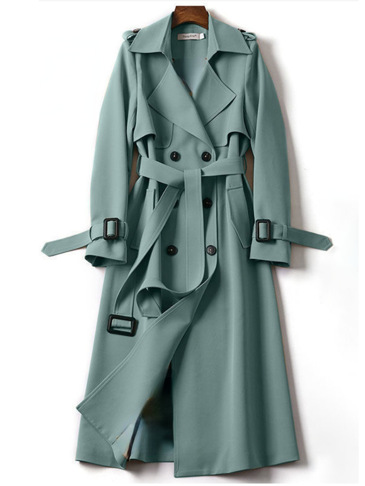 Coat with double buttons