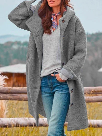 Wool Blend Long Coat