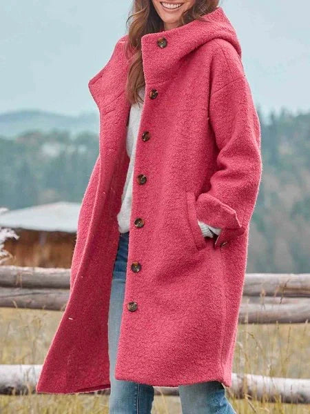 Wool Blend Long Coat